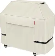 [Porch Shield] 72W x 24D x 48H inch Premium Gas Grill Cover Up to 68 inch - Waterproof 600D BBQ Covers for Weber, Brinkmann, Char-Broil and More, Light Tan