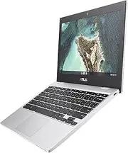 ASUS Chromebook CX1, 11.6" HD NanoEdge Display, Intel Celeron N3350 Processor, 32GB eMMC, 4GB RAM, Chrome OS, Transparent Silver, CX1100CNA-AS42