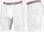 Rawlings Youth Boys Baseball Softball Ergonomic Sliding Shorts YSLDR-W White