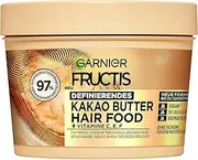 Garnier Fructis Defining Cocoa Butter Hair Food, 3-in-1 Mask for Dry and Curly Hair, with Extra Lipid Complex, Vegan Formula, 400 ml