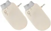 SOESFOUFU 2pcs Bathing Rubbing Mitts Double Sided Foaming Gloves for Strong Exfoliation Skin Friendly Shower Scrubbers for Back Cleaning