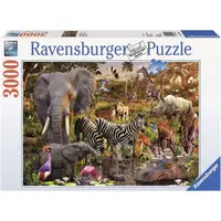 在飛比找momo購物網優惠-【Ravensburger】維寶拼圖 非洲動物 3000片