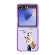 Galaxy Z Flip6 Impact Case Girl and coffee
