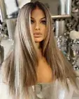 13X4 Blonde Lace Front Wig Transparent Lace Wig Strawberry Blonde Straight Wig