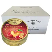 Cavendish and Harvey Raspberry & Peach Drops 175g Tin Sweets Lollies x 10