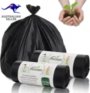 Compostable Bin Liners Portable Toilet Bags 20Liter Extra Thick 0.87 Mils Black
