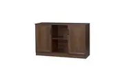 Maestro Furniture Cairo Wooden 2-Door Sideboard Buffet Unit Storage Cabinet Dark Walnut