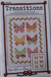 Pattern Transitions Butterflies which makes two Sizes Pattern by Miss Winnie...