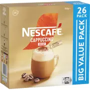 Nescafe Decaf Capuccino Sachets Big Value 26 pack