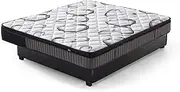 King Size Mattress Super Firm 9 Zone Euro Top 24cm Spring Foam Back Support Bed