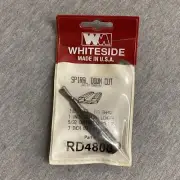 WhiteSide Router Bit RD4800 Spiral Down Cut Carbide Two Flute 1/2" Shank