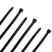 NavePoint 22 Inch Nylon Black Cable Ties 120 Lbs 100 Pack