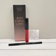 Shades by Shan But First Lips Flamin Rojo Set (Lip Liner + Lipstick) -Authentic