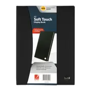 Marbig Pro Soft Touch 24-Pocket A4 Display Book Document File Holder Black