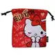 Hello Kitty 紅色洋裝 拉繩束口袋/收納袋 KT 凱蒂貓 日貨 正版授權J00012517