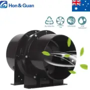 Hon&Guan Silent 4/6 Inch Extractor Fan Duct Hydroponic Inline Exhaust Industrial