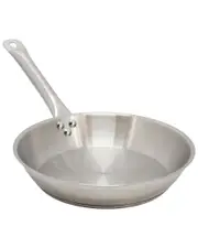 MegaChef Professional Kitchen 10in Round Stainless Steel Fry Pan