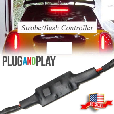 Strobe Flash Controller For MINI Cooper F55 F56 R55 High Mount 3rd Brake Light (for: Mini)