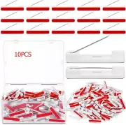 10Pcs Safety Bar Pins Self Adhesive Pin Name Tag Pins Plastic Badge Pin 1.22inch
