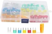 120 Pieces Blade Insert Type S Electrical Accessories Industrial Connectors Ideal for Car with Transparent Window Convenient Inspection Fits Conventional ATC ATO