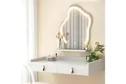 Artiss Dressing Table Floating LED White Daphne