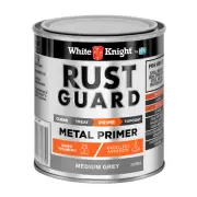 White Knight Rust Guard Medium Grey Metal Primer Paint - 0.25L