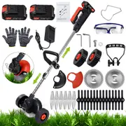 Lawn Cutter Brush Mower Cordless Electric Grass String Trimmer Whipper Snipper