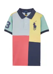 Polo Ralph Lauren Kids Colour-blocked Piqué Cotton Polo Shirt (1.5-6 Years) - Multicoloured - 5 (4 Years) 5 (4 years)
