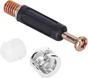 QANYEGN 100 Pcs Eccentric Wheel Connector Screws, Furniture Connection Cam Lock, Furniture Cam Lock Fasteners for Cabinet Furnitures