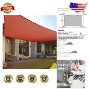 Classic Rectangle 12' x 16' Shade Sail - UV Protection for Outdoor Gatherings