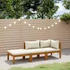 Garden Lounge Set with Cushion Modular Sofa Couch Solid Acacia Wood vidaXL