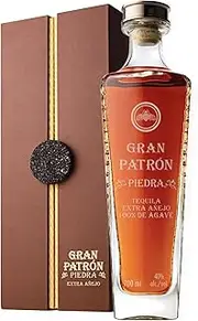 Gran PATRÓN Piedra Ultra-Premium Tequila, 40% ABV, 70cl / 700ml, with Gift Box, Made from the Finest 100% Weber Blue Agave, Handcrafted in Small Batches in Mexico