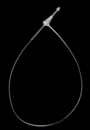 Security Fastener Snap Loop Lock Tag Pin Lines Tag 3" 5" 7" White Black