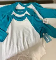 Soffe Youth 3/4 Sleeve Baseball Tee/Jersey *Set Of 3* (Y/S)