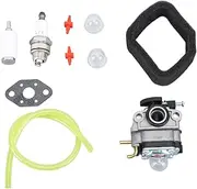 Backpack Blower Carburetor Kit Durable Aluminum Replacement Parts for Troy Bilt TBP6160 TB4BP TB4BPEC