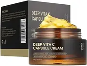 Vital C Vitamin Face Cream with 5% Niacinamide & Collagen | 68g Lightweight Daily Moisturiser | Brightening, Hydrating & Antioxidant Protection | Capsule Technology for Fresh Active Ingredients