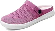 [FARZAH] Womens Clogs Comfortable Garden Shoes for Women Knit Women's Mules(Color:E,Size:5.5)