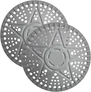 Shower Drain Cover, Sink Drain Strainer Hair Catcher, Round Shape Anti-Clog Bathroom Fixtures for Kitchen Restroom Laundry Room Apartment