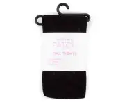 Pumpkin Patch Black Thick Winter Full Length Footed Tights, Size 0-6 Months