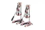 SOGA 2X Stainless Steel Manual Juicer Hand Press Juice Extractor Squeezer Lemon Orange Citrus Gold