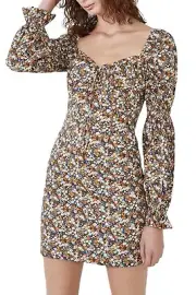 Bardot VINTAGE FLORAL Women's Clarissa Mini Floral MIDI Dress, US 6
