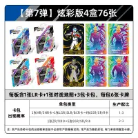 在飛比找蝦皮商城精選優惠-【整套4盒】卡遊奧特曼卡片炫彩版第七彈7彩虹卡SLR金卡正版