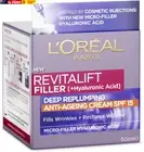 L'Oréal Paris Day Cream, Plumping & Anti-Wrinkles, Revitalift Filler SPF15, 50Ml
