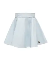 Moncler Enfant Flared Denim Mini Skirt 8Y,6Y,14Y,12Y,10Y Light Blue