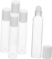 ARTSEWPLY 5Pcs Essential Oil Roller Bottles Glass Containers with Balls Travel Friendly Aromatherapy Dispenser Leak Design for Perfumes and Oils