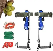 Tree Work Spikes Set – Professional Arborist Gear, Secure Spiked Leg Straps | Heavy-Duty Climbing Tools, Non-Slip Foot Pedals, Pole Scaling Equipment, Outdoor Utility Kit, Fruit Picking Gear
