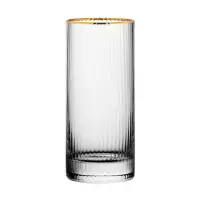 在飛比找momo購物網優惠-【Utopia】Hayworth手工玻璃高球杯 金邊350m