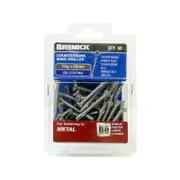 Bremick 10g x 45mm B8 Winged Self Driller Ribbed Head Screws - 50 Pack