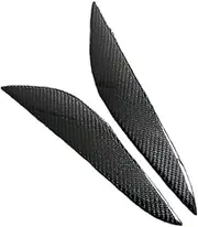 mknvu Car Headlight Cover Eyebrows Front Lamp Sticker Eyelid,Fit For Model 3 Model Y 2017-2021 Headlight Eyebrow Strips(Carbon fiber)