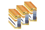 120pc Bic Atlantis Original Medium Glide Exact Retractable Ballpoint Pens Blue